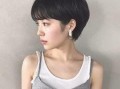 露耳短发图片