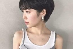 露耳短发图片