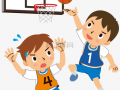 小孩打篮球图片,篮球场上展风采